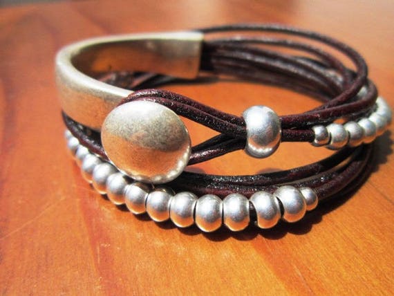 multi strand bracelet, womens bracelets, cool bracelets, cool leather bracelet, cool jewelry, fashion jewelry, accessories, charm Bracelet