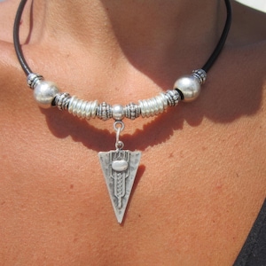 Silver Beaded Necklace with Charm • Bohemian Handmade jewelry • Necklaces for Women • Personalized Jewelry Gift for Her Best Selling Items