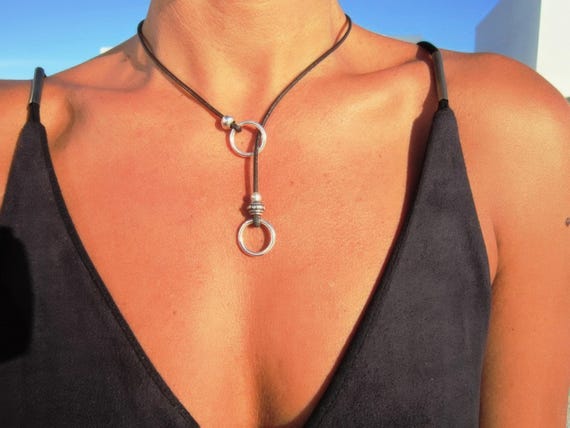 Dainty Y lariat Necklace with charm Couples Necklace • Beaded Necklaces for Women • Personalized Gifts