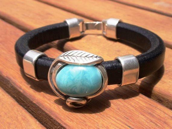 turquoise bracelet jewelry • Beaded Bracelet Personalized Gifts • Silver Custom Bracelet • Personalized Handmade Jewelry Gift for Her
