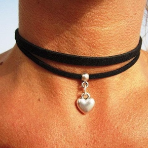 Collar personalizado con declaración • Gargantilla de cuero con cuentas y dije • Regalo de joyería personalizado de kekugi
