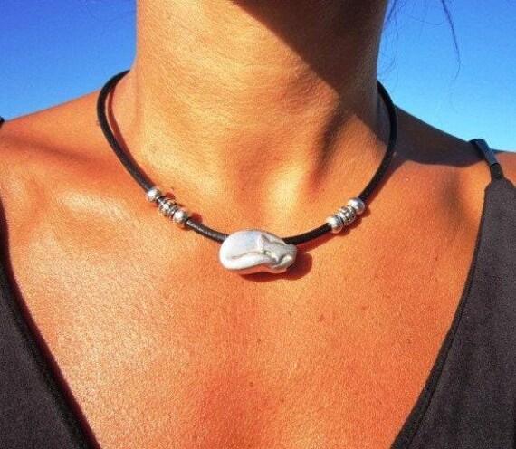 Statement Pendant Charm Fox Necklace • Silver Beaded Necklaces for Women • Handmade Personalized Jewelry Best selling items Gifts