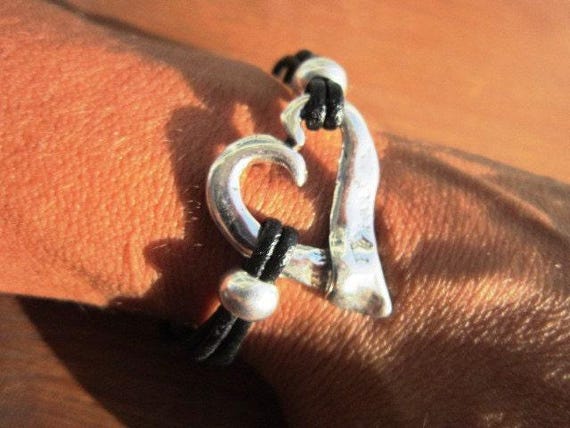 Leather & Silver Bracelets for Women • Matching Couple Bracelets • Custom bracelet Gift for women • Best Selling Items jewelry by Kekugi