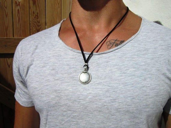 Personalized Gifts for Men – Necklace for Men Pendant Necklace Custom Handmade Jewelry Gift for Him
