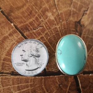 Turquoise Leather Choker Necklace • Silver couples Necklaces for Women • Bohemian Handmade Turquoise Jewelry • Best selling items by kekugi zdjęcie 6