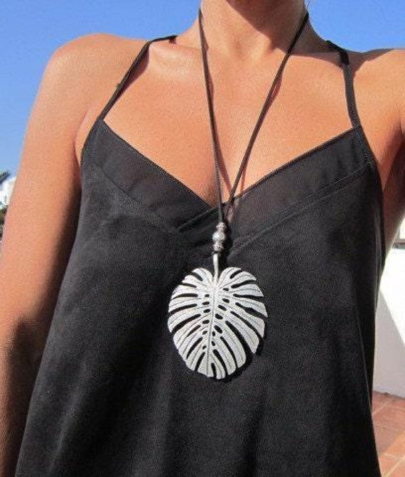 Statement Chunky Long Necklace Handmade Products • Bohemian Personalized  Jewelry Gift for Her • Birthday gift, anniversary or mom gift