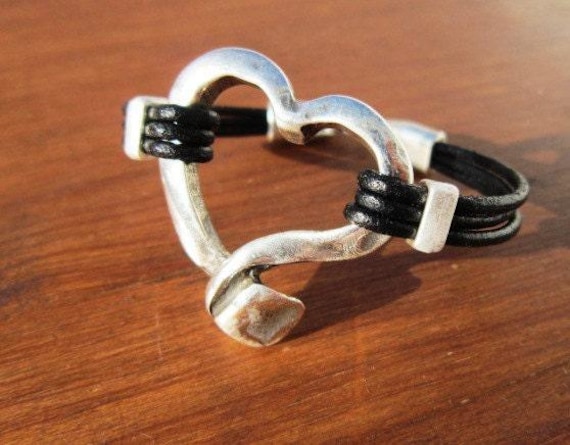 Leather & Silver Bracelets for Women • Matching Couple Bracelets • Custom bracelet Gift for women • Best Selling Items jewelry by Kekugi