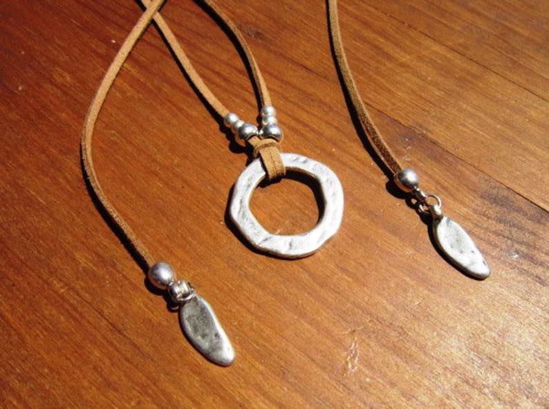 wrap necklace, minimal necklace, Boho bohemian jewelry, hippy gypsy necklaces image 2