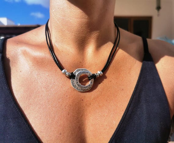 Handmade jewelry Ring Necklace Gift for Her • Bohemian Best Selling Items Silver Necklaces for Women • Personalized Jewelry Gift for Her