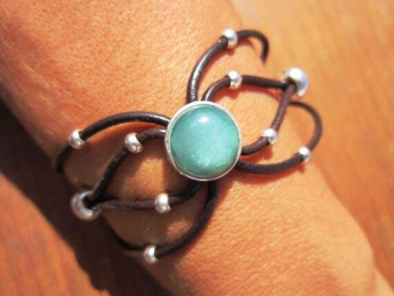 Matching Couple Bracelets Gift for Her • Leather & Silver Charm Beaded Bracelet • Bohemian Handmade Jewelry • Best Selling Items