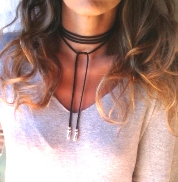 Layered Statement Silver Beaded Necklace with Boho pendant • Couples Necklace Handmade Personalized Jewelry Gift
