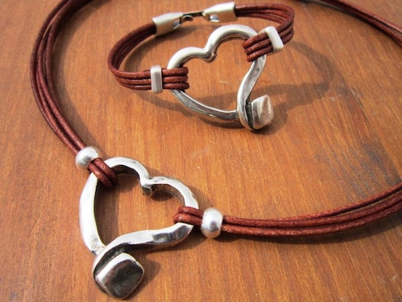 Heart necklace jewelry, silver pendant heart bead necklaces, sterling silver necklaces, jewelry sets