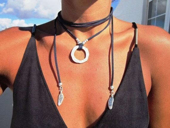 Best Selling items Silver Everyday  Beaded Ring Necklace • Layered Chunky Necklace Gift for Her Galentine • layering Necklaces for Women