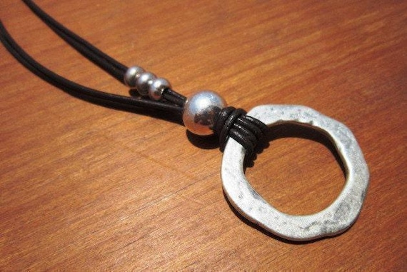 Best selling items Silver Everyday Pendant Beaded Ring Necklace • Long Layered Chunky Necklace Gift for Her • Silver Necklaces for Women