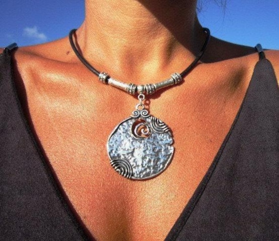 Custom Statement Silver Necklace • Beaded Couples Necklace Pendant Charm • Custom Personalized Jewelry • Best Selling Items Gift for Her