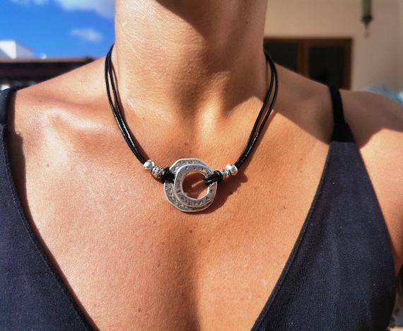 Handmade jewelry Ring Necklace Gift for Her • Bohemian Best Selling Items Silver Necklaces for Women • Personalized Jewelry Gift for Her