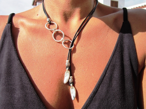 Everyday Charm Y Lariat Necklace • Silver Beaded Necklaces for Women • Personalized Jewelry Gifts Best selling items • Gift for Her