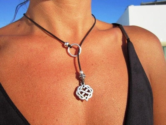 Handmade Couples infinity Heart Necklace • Y lariat Necklace Customized • Personalized Jewelry Gift for Her • Birthday Gift for mom or Mama