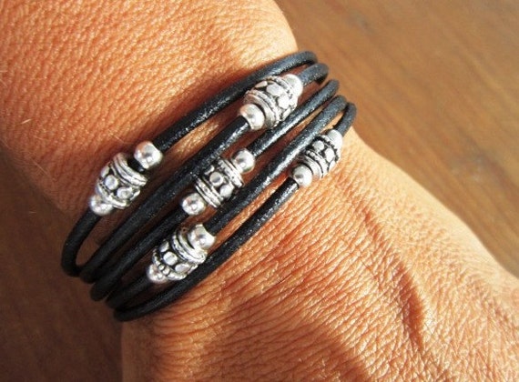 silver bracelets, beaded bracelet, leather bracelet, custom jewelry, latest jewelry trends, style jewelry, leather bracelet