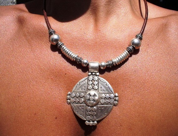 Custom Statement Silver Beaded Unique Necklace with Pendant Charm • Custom Personalized Jewelry • Best Selling Items Gift for Her