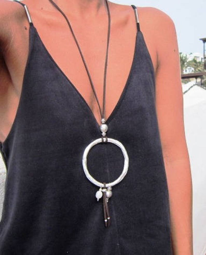 silver necklace necklaces for women pendant necklace boho jewelry pendant costume jewelry long necklace bohemian necklace