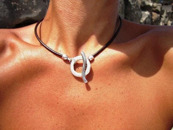 Statement Pendant Charm Ring Necklace • Silver Beaded Necklaces for Women • Handmade Personalized Jewelry Best selling items Gifts