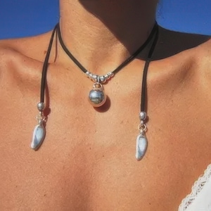 Statement Chunky silver pendant Necklace Handmade Products • layered beaded necklace • Bohemian Personalized Jewelry Gift for Her or Host