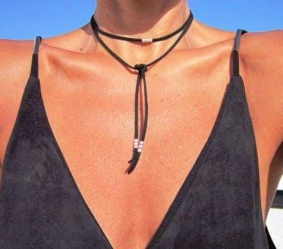 Statement Chunky silver pendant Necklace Handmade Products • layered beaded necklace • Bohemian Personalized Jewelry Gift for Her or Host