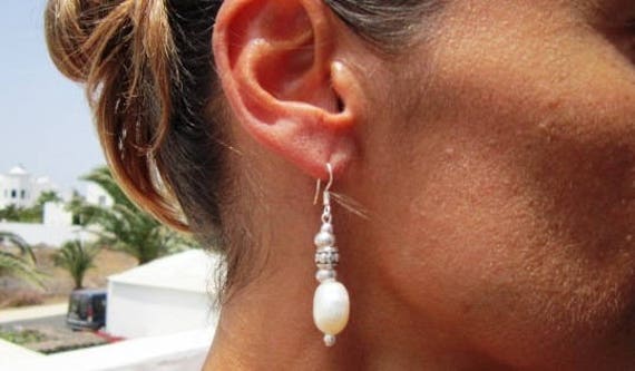 real pearl earrings jewelry, dangle earrings, Women earrings, drop earrings, leather earrings, sterling silver earrings, charm earrings