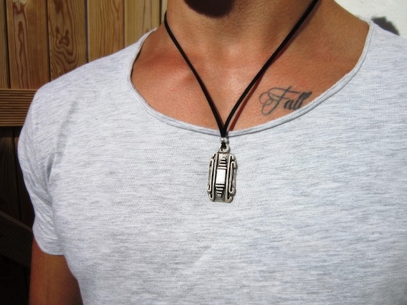 Personalized Gifts for Men couples necklace – Necklace for Men Pendant Necklace Custom Handmade Jewelry Gift for Him