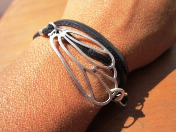 sterling silver bracelets, wrap bracelet, butterfly wing bracelet, women bracelet, silver bracelet, fashion Bracelets, fashionable jewelry