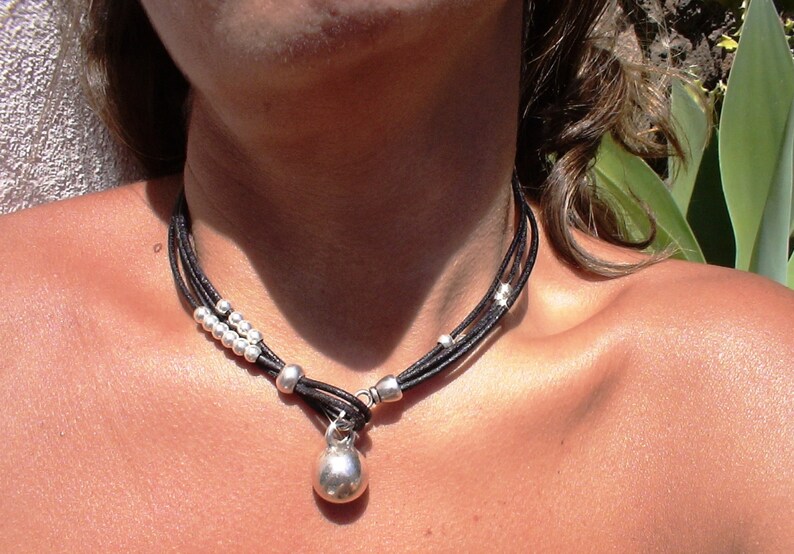 Unique necklaces, beaded necklace, Popular necklaces, drop necklace, sterling silver necklaces, necklaces for women, fashion designer image 3