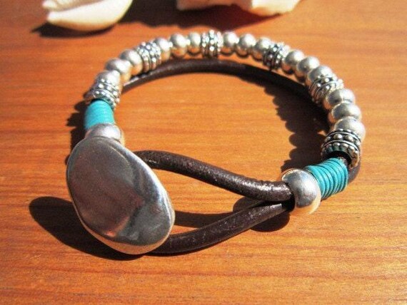 turquoise bracelet jewelry • Beaded Bracelet Personalized Gifts • Silver Custom Bracelet • Personalized Handmade Jewelry Gift for Her