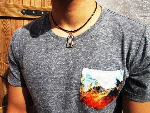 Personalized Gifts for Men – Necklace for Men Pendant Necklace Custom Handmade Jewelry Gift for Him