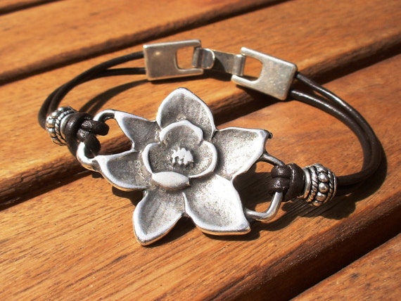 silver orchid, valentines gifts, womens wristbands, wrist wear, leather bracelet, wrist Bracelets, fashion jewelry, must have accessories