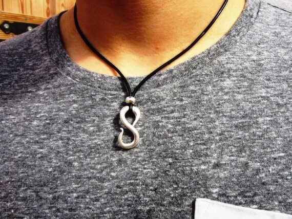 Silver Necklace for Men – Charm Necklace Custom Gift Mens Jewelry Gifts for Men Unique Handmade by Kekugi