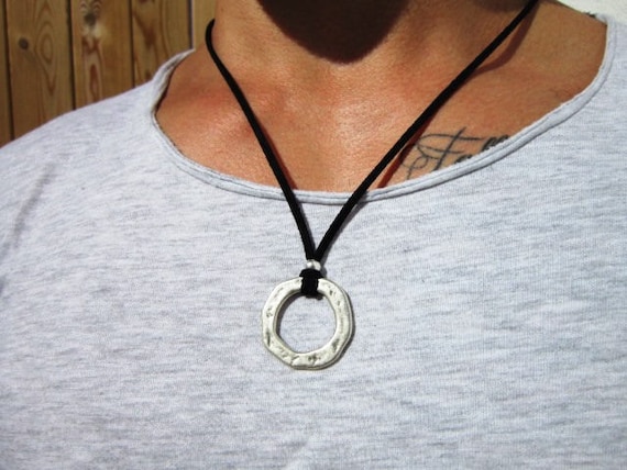 mens necklace pendant, mens necklace pendant, leather personalized necklace,  personalized gifts for men