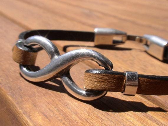 Leather & Silver Bracelets for Women • Matching Couple Bracelets • Custom bracelet Gift for women • Best Selling jewelry Items by Kekugi