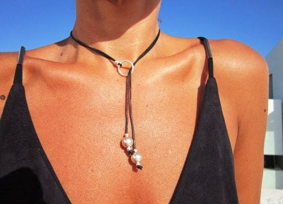 Y necklaces, lariat necklace, long necklaces, necklaces for women, silver necklaces, fashion jewelry, ring necklace, silver ring, etsy rings