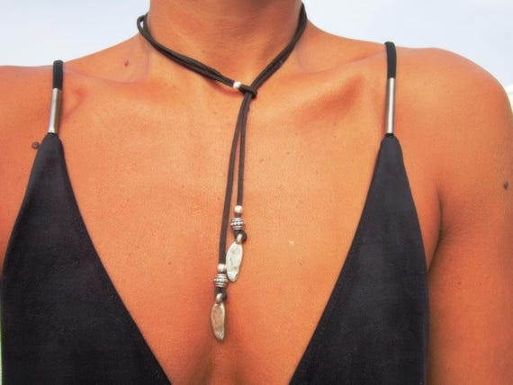 Beaded Couples Y lariat Necklace with Charm • Personalized Jewelry Necklaces for Women • Best selling items Custom Gift for Her by Kekugi