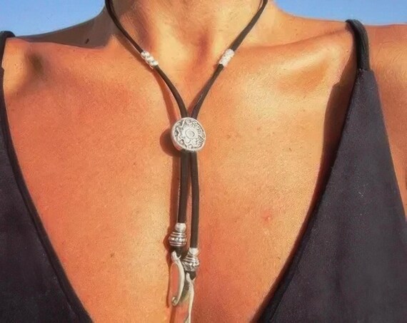 Everyday Long Charm necklace • Bohemian Handmade jewelry Pendant Necklaces for Women • Personalized neotribal Jewelry host gift top sellers