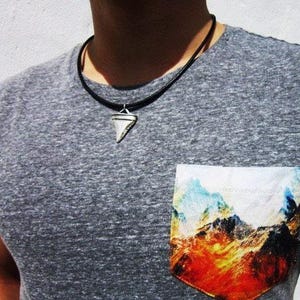 Personalized Gifts for Men – Arrowhead Necklace for Men Pendant Necklace Custom Handmade Jewelry Gift for Him