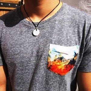 Personalized Gifts for Men – Necklace for Men Pendant Necklace Custom Handmade Jewelry Gift for Him