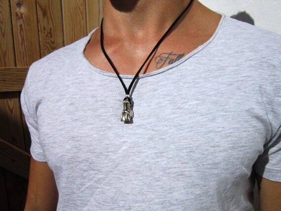 Personalized Gifts for Men – Couples Necklace for Men Pendant Necklace Custom Handmade Jewelry Gift for Him