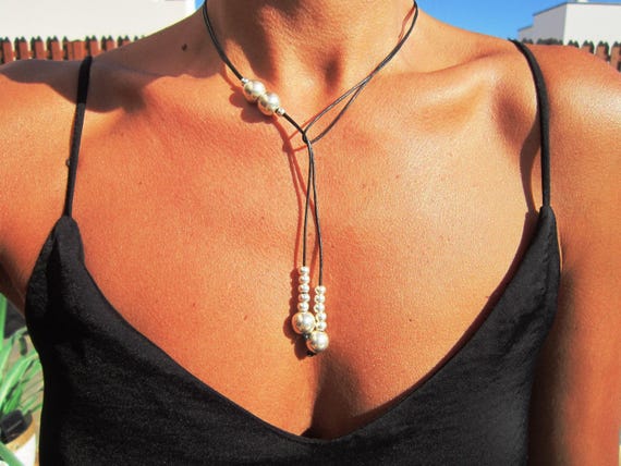 Y lariat Necklace with charm Couples Necklace • Beaded Necklaces for Women • Personalized Jewelry Gifts Best selling items • Gift for Her