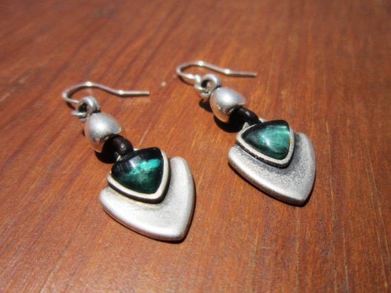 Sterling Silver hook earrings dangle • Beaded Drop Boho Earrings • Dainty Cute Handmade jewelry Gift for Her by kekugi