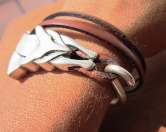 Custom Charm Silver Beaded fox Bracelet • Bohemian Handmade Jewelry • Personalized Custom Jewelry Gift for Her • best selling items