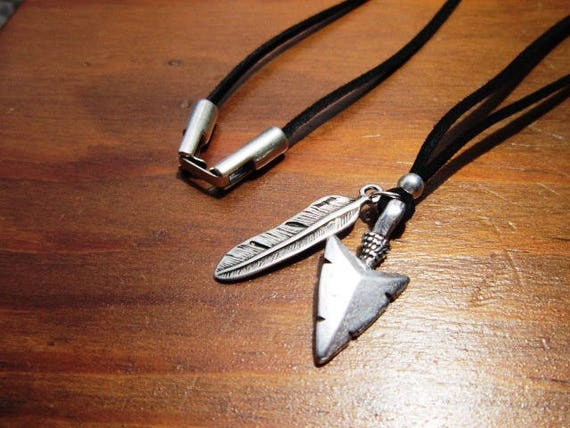 Native american arrowhead 2024 necklaces for mens