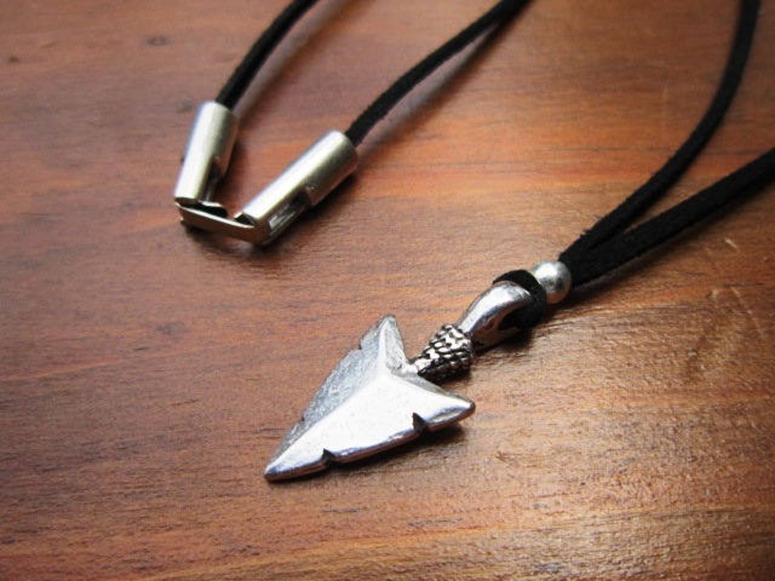 Silver Necklaces for Men, Personalized Gift for Men, Leather
