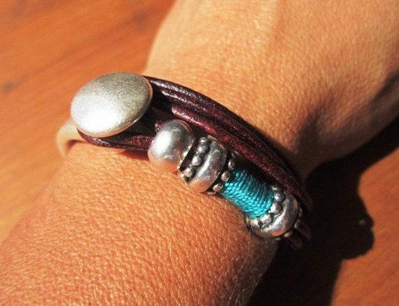turquoise bracelet jewelry • Beaded Bracelet Personalized Gifts • Silver Custom Bracelet • Personalized Handmade Jewelry Gift for Her